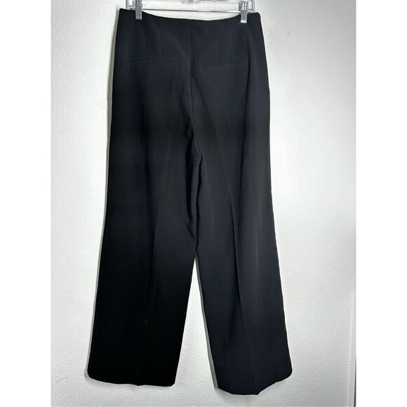 La Redoute Wonen’s Wide Legs Dress Pants Gold Button Trim Sz 12 Black See Notes - Picture 4 of 16